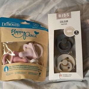 Colour Pacifier Twin Pack - Blue & Cream